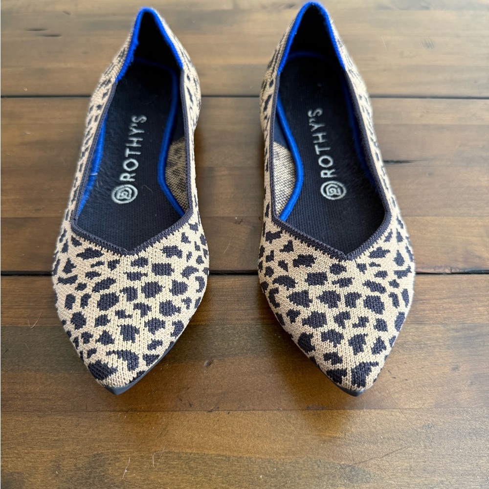 Rothy’s The Point – Big Cat Leopard – Size 9